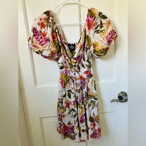 Angie Multicolor Floral Mini Dress